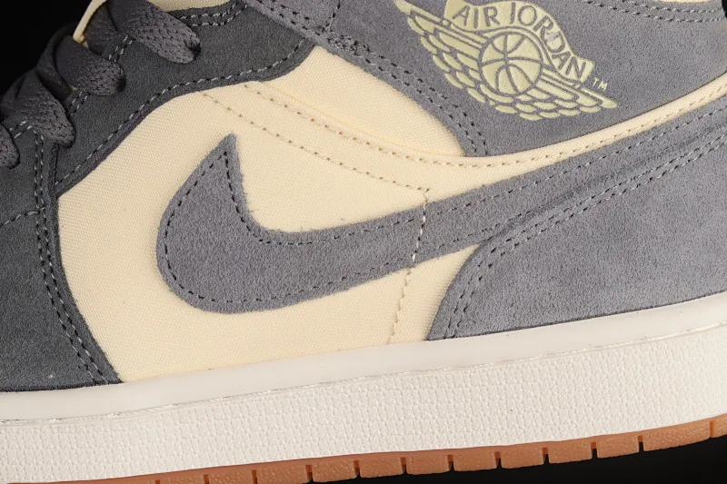 All categories Air Jordan Jordan series basketball shoes Air Jordan 1 Mid Air Jordan 1 Mid AJ1 Joe 1 rice gray coconut milk mid-top basketball shoes DN4281-100